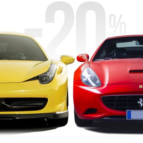 Prueba del Ferrari California + Ferrari 458 Italia