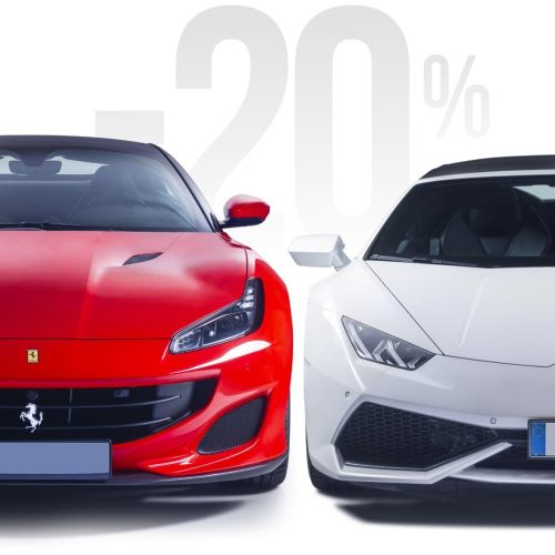 Prueba de conducción Ferrari Portofino + Lamborghini Huracán LP610-4 Spyder