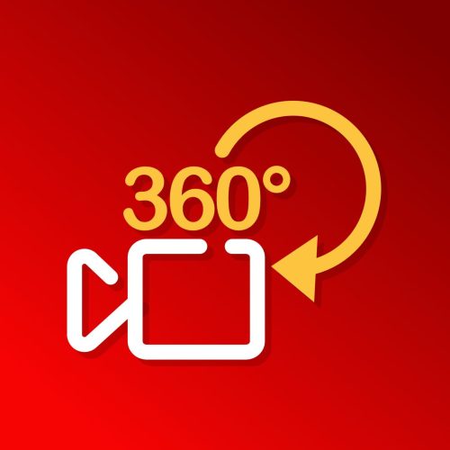 Coche con cámara de vídeo de 360°