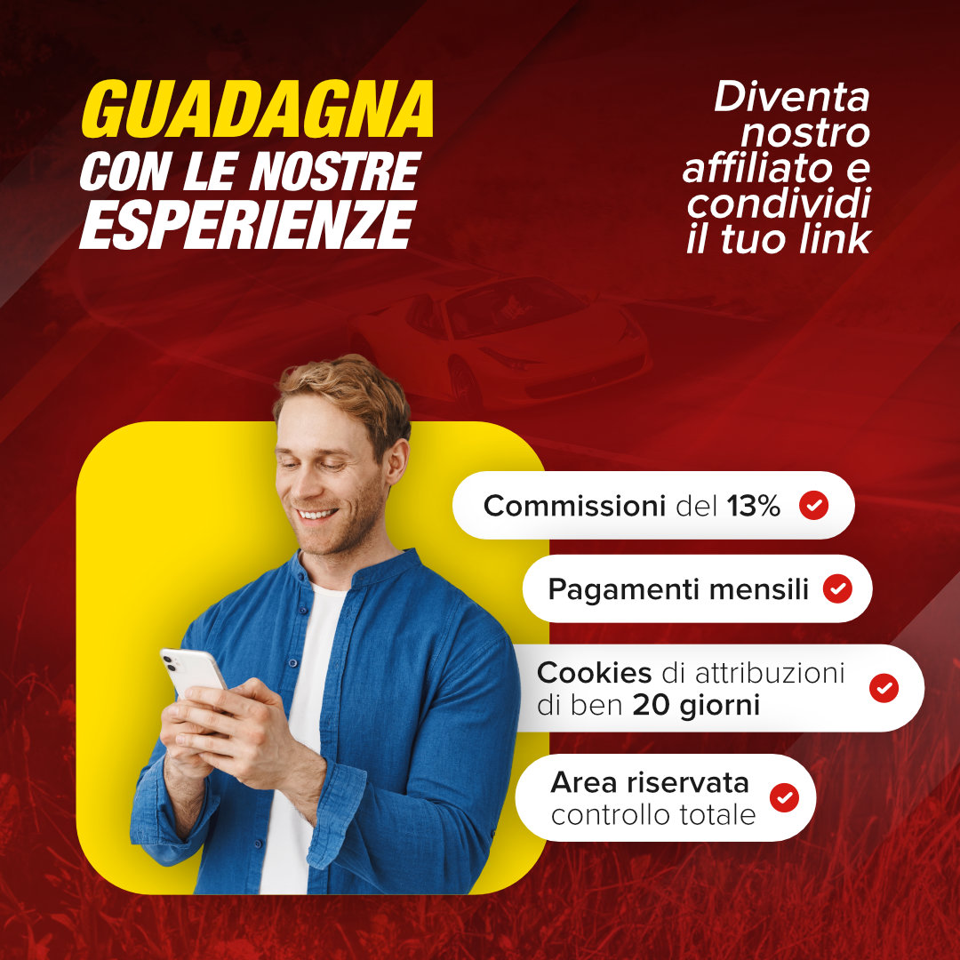 motorsport affiliazione guadagna con le nostre esperienze mob